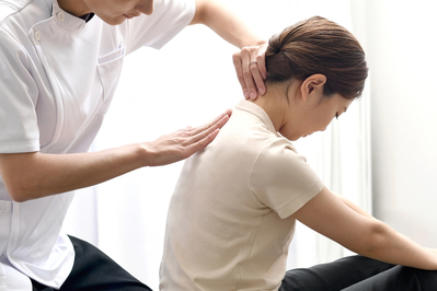 patient receiving chiropractic services